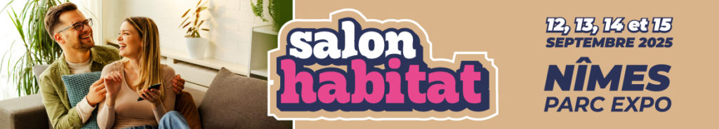 Affiche du Salon Habitat de Nîmes, stand STUCOPIERRE