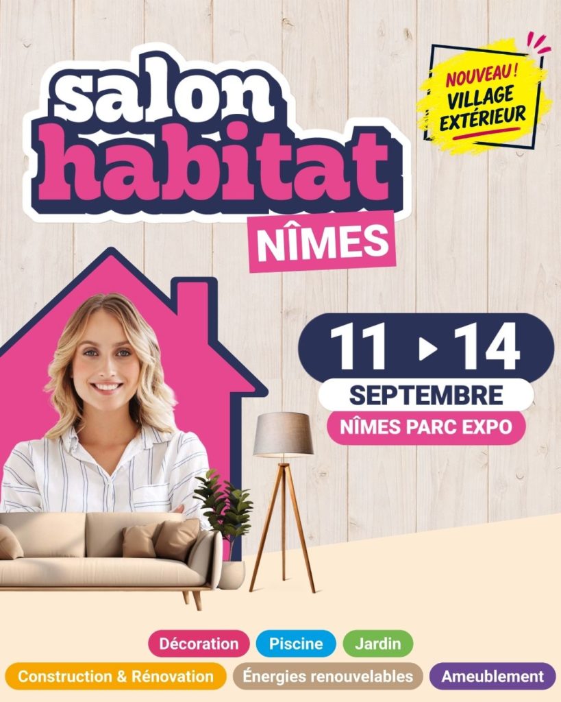 Affiche du Salon de l'Habitat de Nîmes 2026